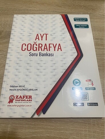 Zafer yayınları/ Ayt coğrafya soru bankası