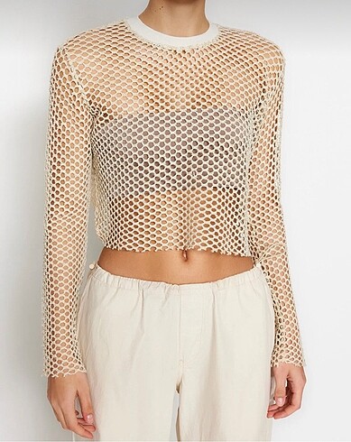 Fileli Crop Bluz