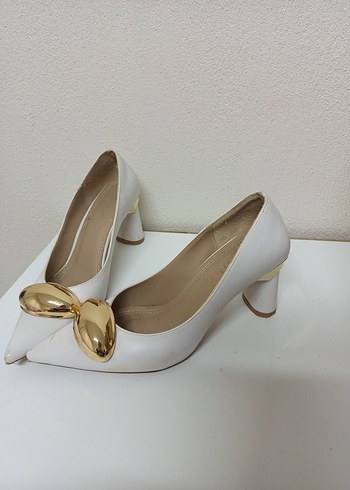 gold tokalı stiletto - Görsel 2