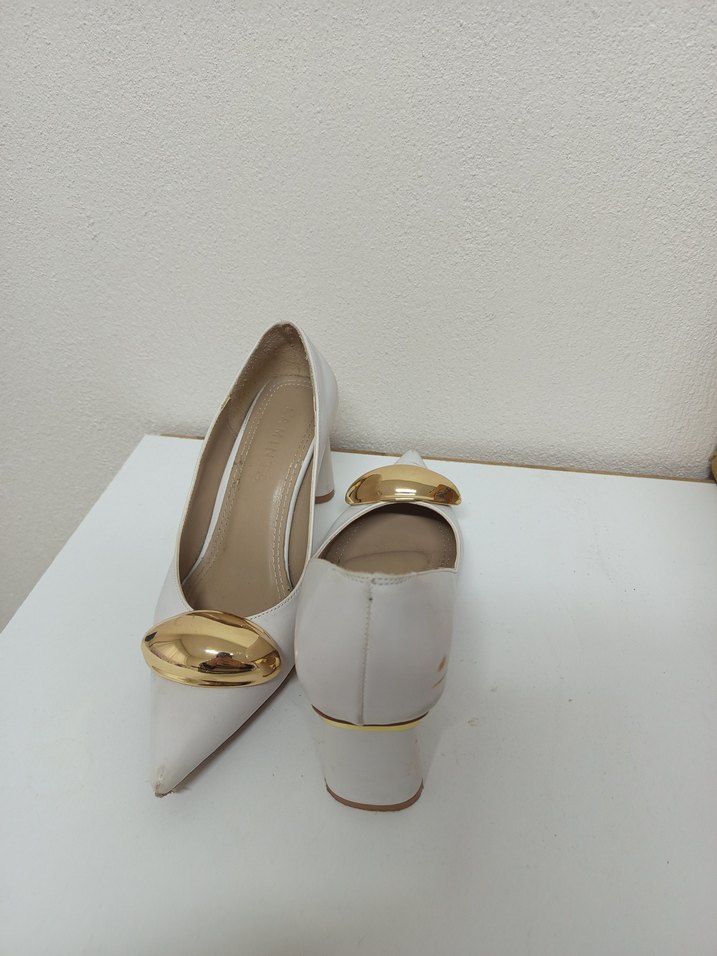 gold tokalı stiletto - Görsel 4