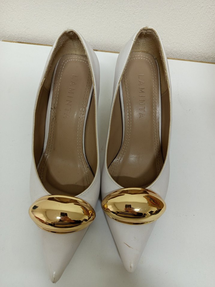 gold tokalı stiletto - Görsel 5