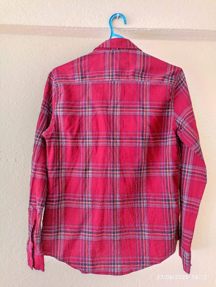 Erkek Ekose Uzun Kollu Gömlek - Görsel 2