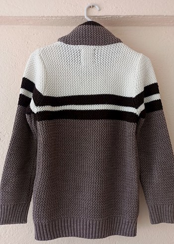 Erkek Yaka Detaylı Triko Kazak - Görsel 2