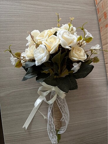 Beyaz düğün nikah çiçeği
