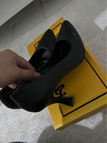 35 Beden Klasik stiletto abiye ayakkabı günlük ayakkabı