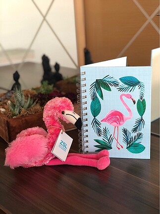 Flamingo Defter + peluş