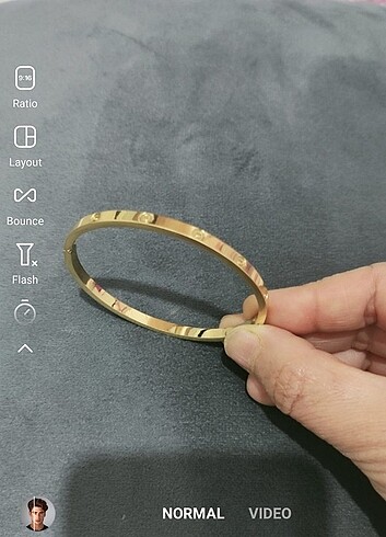 cartier çelik kelepçe gold 