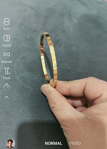 Beden altın Renk cartier çelik kelepçe gold