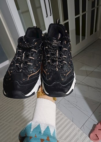 Skechers Siyah Platformlu Spor Ayakkabı - Görsel 3