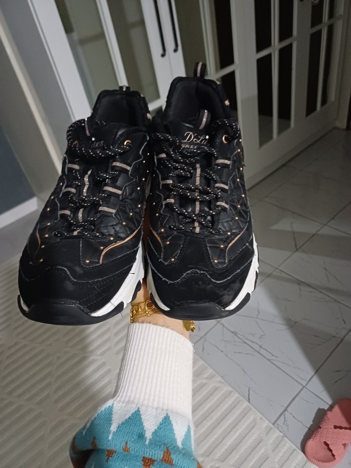 Skechers Siyah Platformlu Spor Ayakkabı - Görsel 3