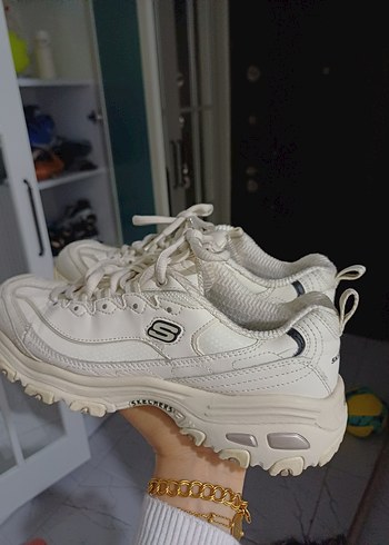 orjinal skechers yeni model Beyaz Bağcıklı - Görsel 3
