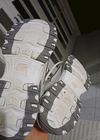 Beyaz Gri Bağcıklı Kadın Spor orjinal - Görsel 5