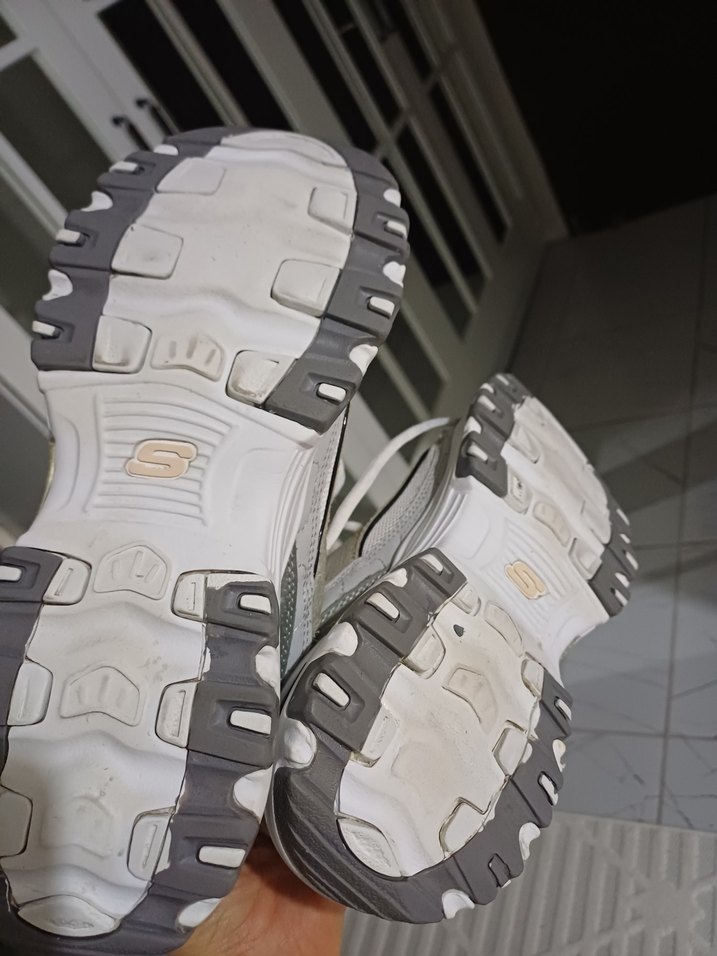 Beyaz Gri Bağcıklı Kadın Spor orjinal - Görsel 5