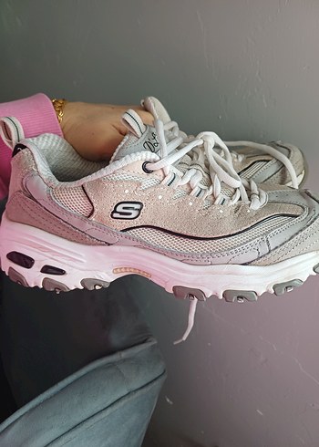 Beyaz Gri Bağcıklı Kadın Spor Ayakkabı - Görsel 5