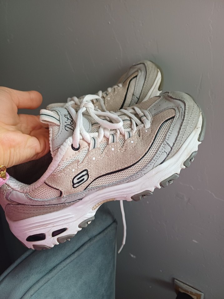 Beyaz Gri Bağcıklı Kadın Spor Ayakkabı - Görsel 4