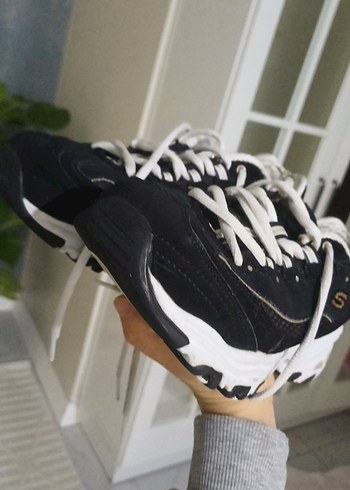 Skechers Kadın Spor Ayakkabı Siyah Beyaz - Görsel 5