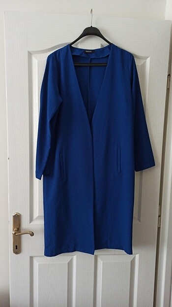 Uzun mavi ceket 