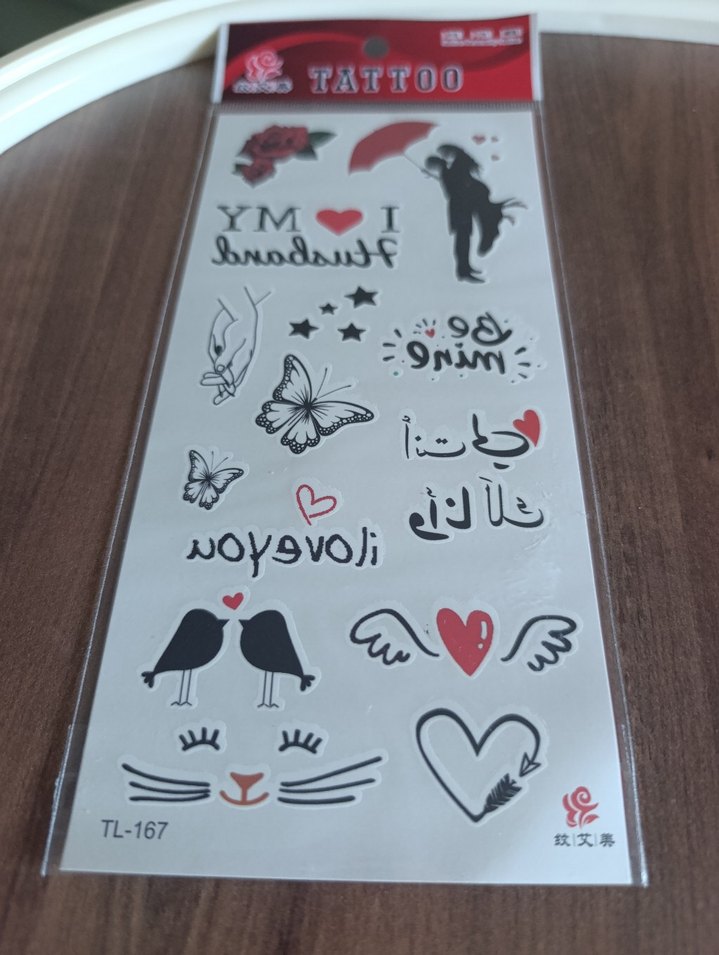 Siyah Geçici Dövme Seti TL-161 - Görsel 2