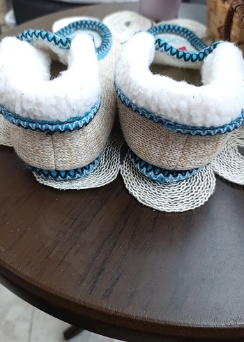 Renkli Nakışlı Erkek  Örgü Ev Terliği - Görsel 4