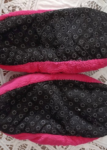 Pembe Sıcak Ev Terliği - Görsel 3