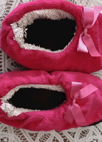 Pembe Sıcak Ev Terliği - Görsel 2