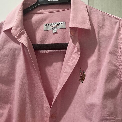 xs Beden us polo pembe gömlek