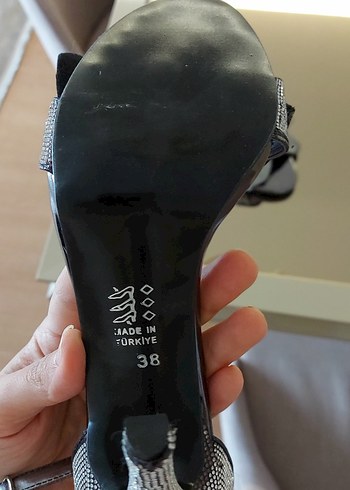 39 Beden gri Renk Topuklu Kadın Ayakkabı