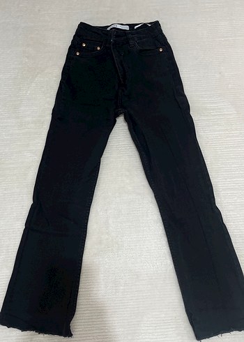 Siyah Kadın Flare Denim Pantolon