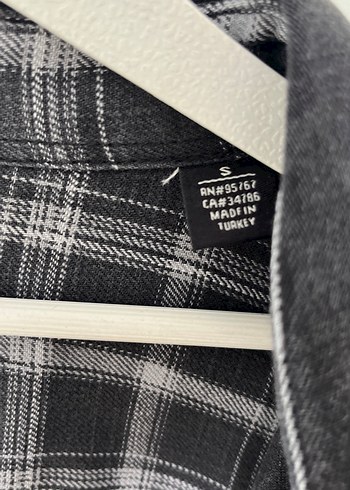 s Beden Erkek Siyah Denim Gömlek, Düğmeli, Salaş Kesim