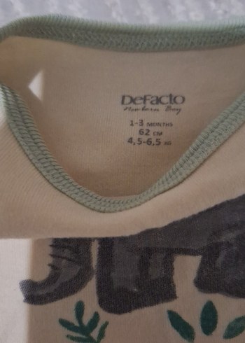 Fil Baskılı Uzun Kollu Bebek Body - Görsel 2