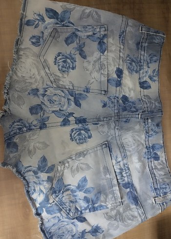 30 Beden mavi Renk süper mini kot şort