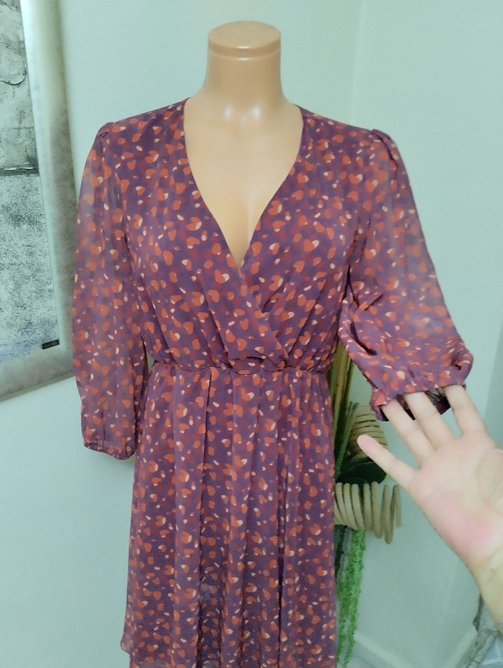 şifon elbise - Görsel 4