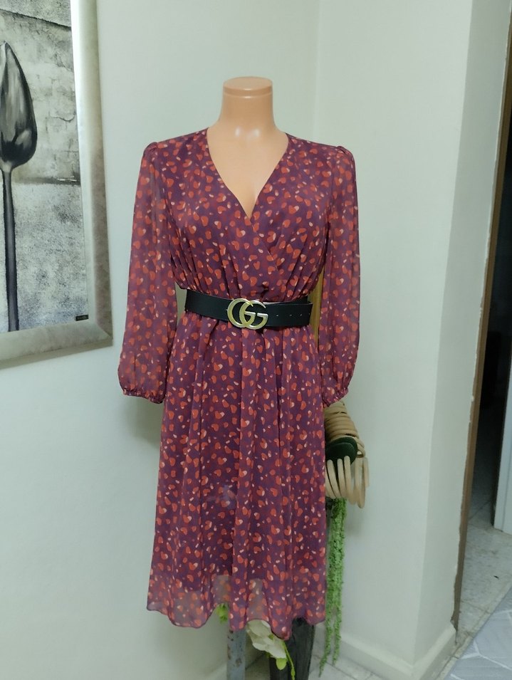 şifon elbise - Görsel 2