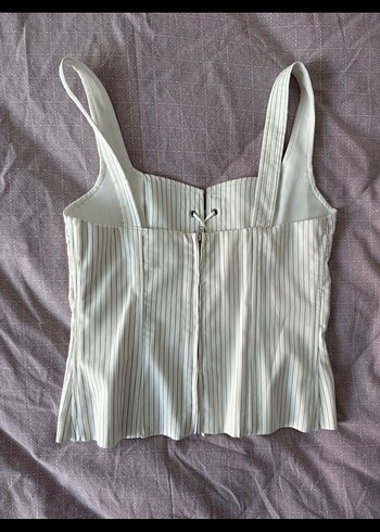 Çizgili, Bağcıklı Strappy Büstiyer - Görsel 2