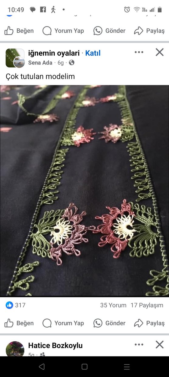 iğne oyası yemeni sipariş alınır - Görsel 2