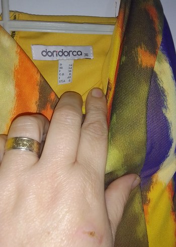 Kadın Çok Renkli Uzun Askılı Elbise - Görsel 2