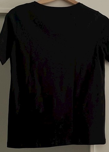 Kız Çocuk Siyah Biker Tişört - Görsel 4