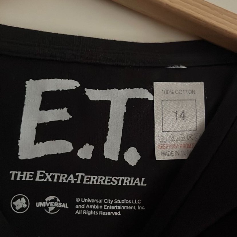 Kız Çocuk Siyah Biker Tişört - Görsel 3