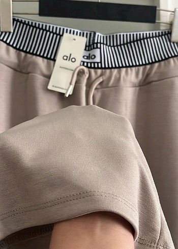 Bej Kadın Kemerli Rahat Kumaş Pantolon - Görsel 3