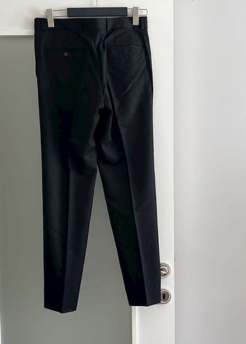 Siyah Regular Fit Ofis Pantolonu - Görsel 3