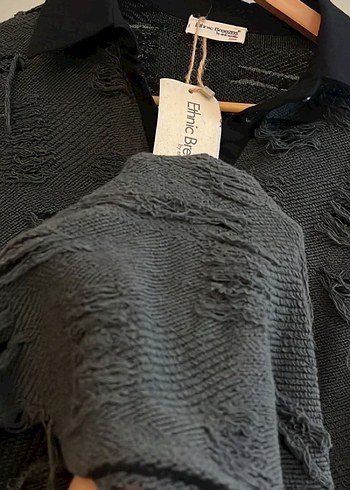 Tasarım sökük efektli elbise - Görsel 6