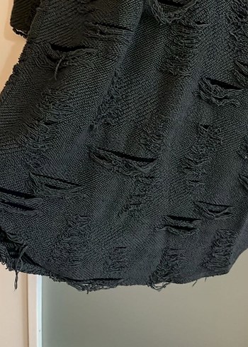 Tasarım sökük efektli elbise - Görsel 5