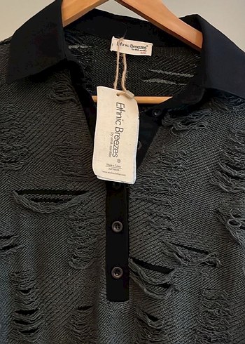 Tasarım sökük efektli elbise - Görsel 3