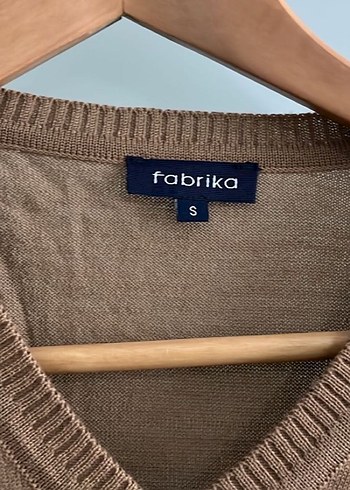 Erkek Kahverengi V Yaka Örgü Kazak - Görsel 4