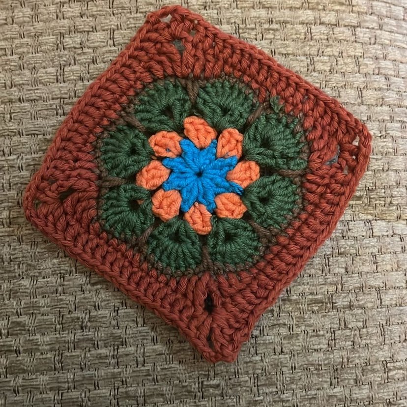 Bohem Etnik Örgü Kare Motif - Görsel 2