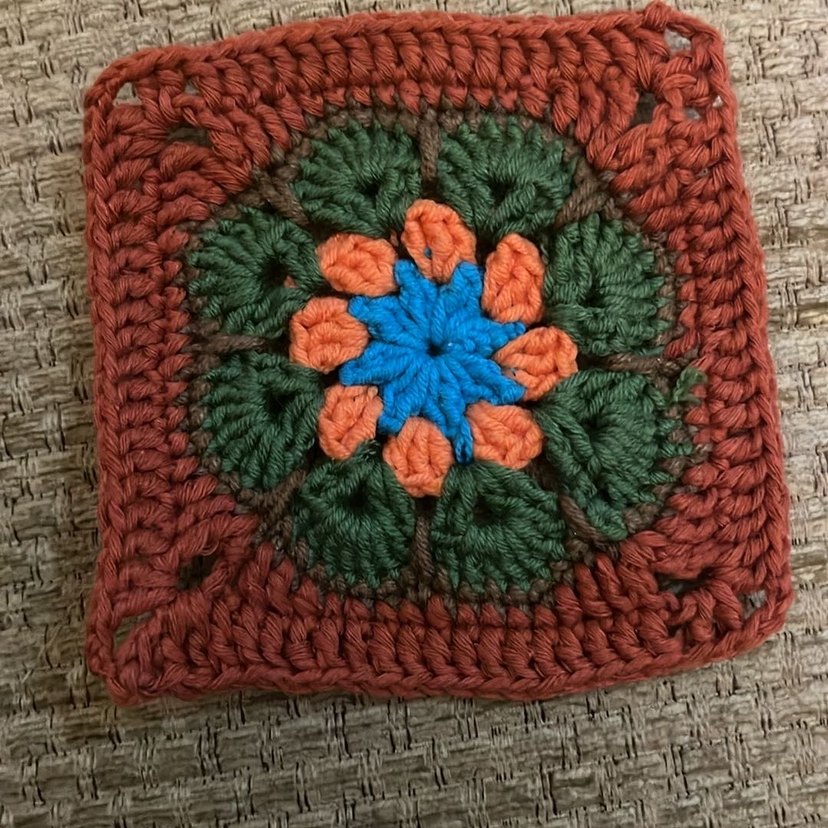 Bohem Etnik Örgü Kare Motif - Görsel 3