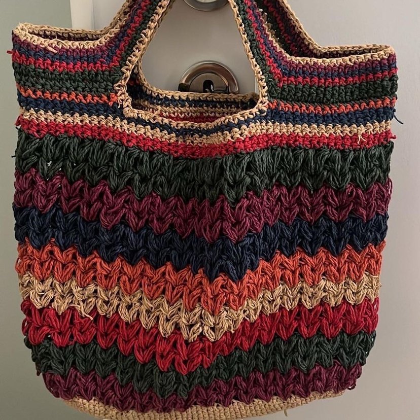 Günün indirimi Bohem Çok Renkli Örgü Kadın Çanta - Görsel 2