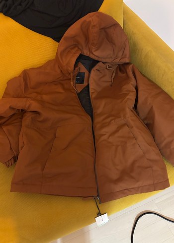 Kahverengi Fermuarlı erkekCeket - Görsel 3