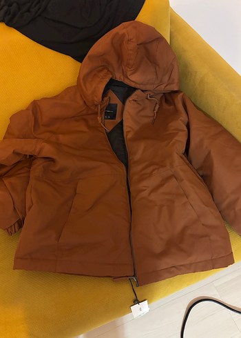 Kahverengi Fermuarlı erkekCeket - Görsel 4