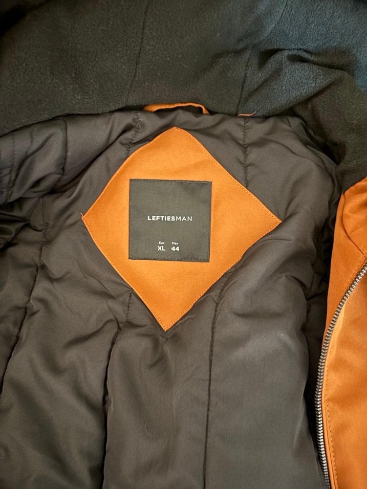 Kahverengi Fermuarlı erkekCeket - Görsel 5